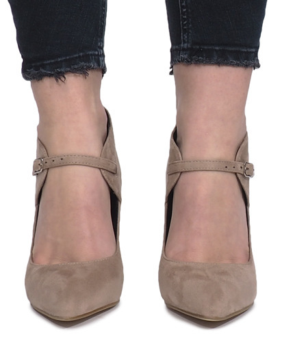 Khaki boty s jehlovým podpatkem Thérèse 
