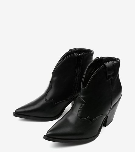 Černé dámské kovbojské boty Pretender